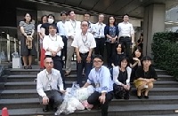 麻布十番納涼祭り後の清掃活動当日の様子