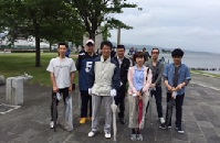 宍道湖一斉清掃当日の様子
