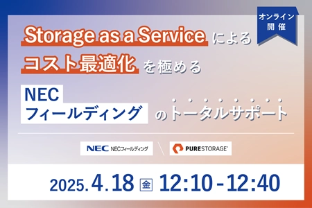 Storage as a Serviceによるコスト最適化を極めるNECフィールディングのトータルサポート