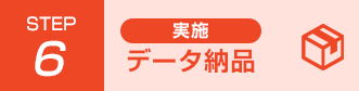 [実施する場合]データ納品